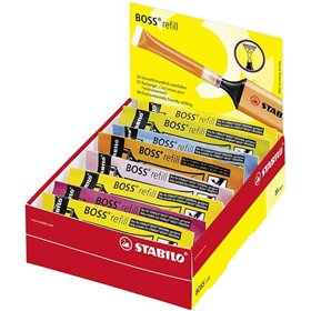 Refil Stabilo Boss 70 3ml para Marcador Fluorescente - Tinta à Base de Água - Cores Sortidas