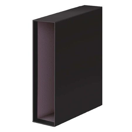Capa para Arquivo de Alavanca Dohe Archicolor - Tamanho Fólio - Papelão Pautado - Preta