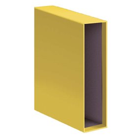 Capa para Arquivo de Alavanca Dohe Archicolor - Tamanho Fólio - Papelão Pautado - Amarela