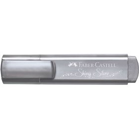 Marcador Faber-Castell Textliner 46 Metálico Fluorescente - Ponta Chanfrada - Espessura da Linha entre 1mm e 5mm - Tinta à Base 