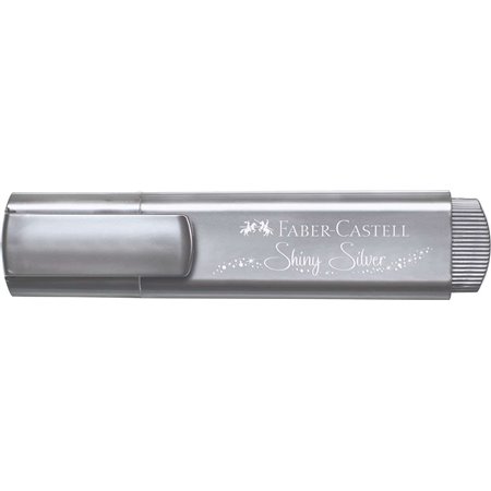 Marcador Faber-Castell Textliner 46 Metálico Fluorescente - Ponta Chanfrada - Espessura da Linha entre 1mm e 5mm - Tinta à Base 
