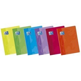 Caderno Oxford Classic Grampeado A4 com 48 Folhas e Margens Pautadas de 3,5 mm - Capa Mole - Cores Sortidas