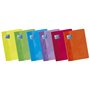 Pacote com 10 cadernos Oxford Classic grampeados, formato A4 horizontal, 1 linha - 48 folhas com margem - capa plástica flexível