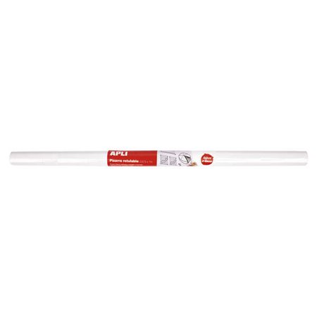 Rolo de Quadro Branco Adesivo Apli 675x1000 - Fácil de Cortar e Colar - Ideal para Apresentações e Anotações - Branco
