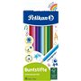 Caixa Pelikan com 12 lápis de cor hexagonais laqueados - Mina resistente à quebra - Certificado FSC