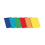 Caderno espiral Enri Plus, tamanho 1/4, pautado com linhas de 3 mm - 80 folhas, 60 g/m², com margem - capa flexível - cores sort