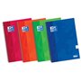Caderno espiral Oxford School Classic Write&Erase para o 4º ano - Capa extra dura - 10x10 cm com margem - 80 folhas - Cores sort