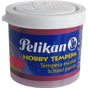 Tinta têmpera escolar Pelikan, frasco de 40ml - Fácil de usar - Ideal para atividades escolares - Cor magenta