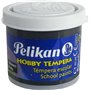 Tinta têmpera escolar Pelikan, frasco de 40ml - Fácil de lavar - Ideal para projetos escolares - Preta
