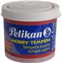 Tinta têmpera escolar Pelikan, frasco de 40ml - Fácil de usar - Ideal para atividades escolares - Cor vermelha