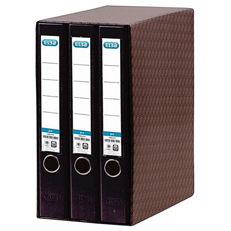 Módulo superior Elba Rado com 3 pastas de arquivo A4 com alavanca - Lombada de 50 mm - Capa externa de plástico - Capa interna d