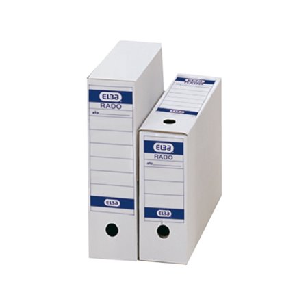 Pasta Elba Permanente - Robusta e Durável - Ideal para Organizar Documentos - Branca e Azul