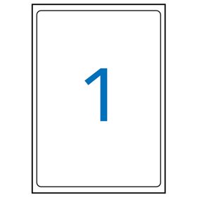Pacote com 10 etiquetas brancas de qualidade fotográfica Apli para impressoras a laser, 199,6 x 289,1 mm - Feitas com papel foto