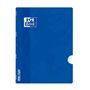 Caderno Oxford School Classic Openflex Grampeado A4, 48 Folhas, Quadriculado 4x4 com Margem - Capa Plástica Translúcida - Ideal 