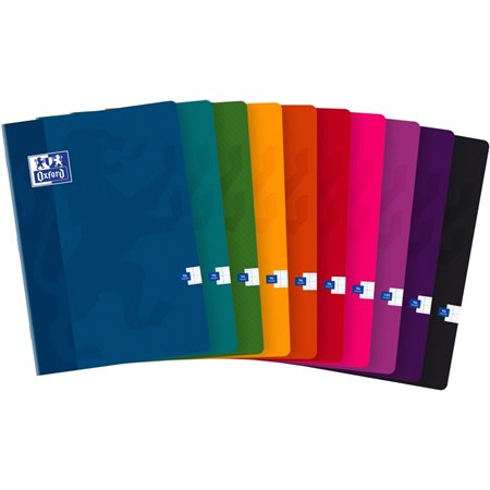 Caderno Oxford Classic A4 Seyes com capa flexível, grampo e margem - Papel de alta qualidade - Quadriculado Seyes - Tamanho A4 -