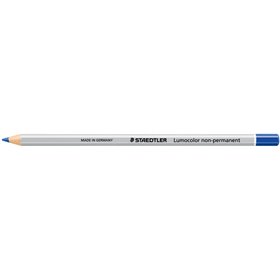 Lápis de cor hexagonal Staedtler Lumocolor 108 - Especial para superfícies lisas - Marcação opaca - Azul
