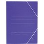 Pasta de papelão simples Mariola, tamanho fólio, 500 g/m² - Dimensões: 34 x 25 x 1 cm - Fecho elástico - Azul fosco