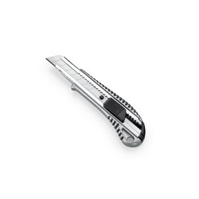 Cortador profissional Dahle 10885 com lâmina de 18 mm - Corpo em metal - Mecanismo de travamento automático - Guia em metal