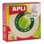 Fita adesiva invisível Apli 19mm x 33m - Fácil de cortar - Durável - Ideal para uso no escritório - Transparente
