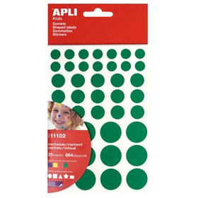 Adesivos removíveis Apli - 864 adesivos por pacote - Cores, formatos e tamanhos variados - Desenvolvimento de habilidades - Norm