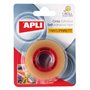 Fita adesiva transparente Apli 19mm x 33m - Resistente à água e à umidade - Fácil de rasgar com a mão - Ideal para uso em escrit