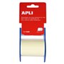 Bloco de notas adesivas Apli com dispensador - Dimensões do rolo: 60 mm x 10 m - Fácil de usar - Adesivo de qualidade - Cor do b