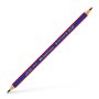 Lápis Faber-Castell Janus 2160 Bicolor Hexagonal de Ponta Fina - Ecológico - Resistente à Quebra - Vermelho/Azul