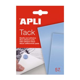Massa de modelar azul Apli Tack 57g - Reutilizável - Não deixa resíduos - Fácil de moldar