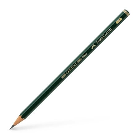 Lápis de grafite Faber-Castell Castell 9000 5H - Mina resistente à quebra - Ecológico