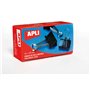 Conjunto de 12 Clips Dobráveis Apli 15x32mm - Clips em Aço Temperado Preto - Cabos com Acabamento em Niquelado - Capacidade Idea