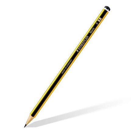 Lápis de grafite hexagonal Staedtler Noris 120-1 - Mina B - Resistente à quebra - Madeira proveniente de florestas sustentáveis