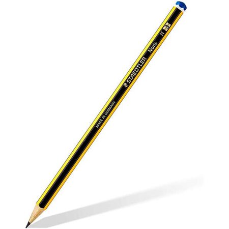 Lápis de grafite hexagonal Staedtler Noris 120-3 - Mina H - Resistente à quebra - Madeira proveniente de florestas sustentáveis