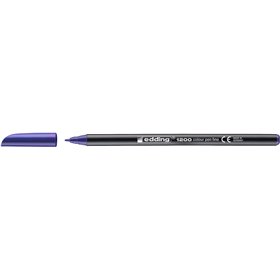 Marcador Edding 1200 - Ponta Redonda - Largura da Linha de 1mm - Tinta à Base de Água - Violeta