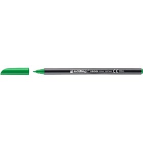 Marcador Edding 1200 - Ponta Redonda - Espessura da Linha de 1mm - Tinta à Base de Água - Verde Neon