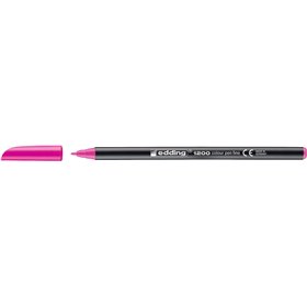 Marcador Edding 1200 - Ponta Redonda - Espessura da Linha de 1mm - Tinta à Base de Água - Rosa Neon