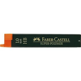 Faber-Castell 9069 Pacote com 12 Minas Superpolímeras para Lapiseiras 1.0 HB - Resistentes e com Escrita Suave