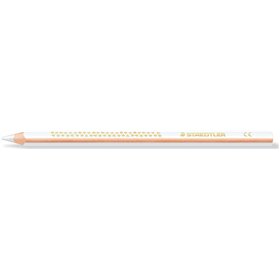 Lápis de cor triangular Staedtler Jumbo Noris 128 - Grafite de 4 mm - Resistente à quebra - Design ergonômico - Branco