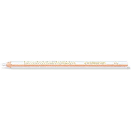 Lápis de cor triangular Staedtler Jumbo Noris 128 - Grafite de 4 mm - Resistente à quebra - Design ergonômico - Branco