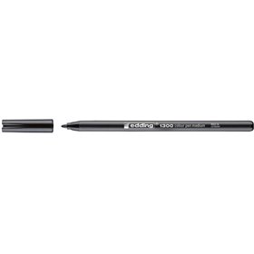 Marcador Edding 1300 - Ponta Redonda - Espessura da Linha de 2 mm - Tinta à Base de Água - Preto