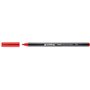 Marcador Edding 1300 - Ponta Redonda - Espessura da Linha de 2 mm - Tinta à Base de Água - Vermelho