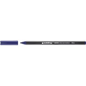 Marcador Edding 1300 - Ponta Redonda - Espessura da Linha de 2 mm - Tinta à Base de Água - Azul
