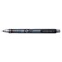 Lapiseira Uni-ball Kuru Toga M5-450T - Grafite de 0,5 mm - Sistema de grafite rotativo - Borracha com botão - Preta