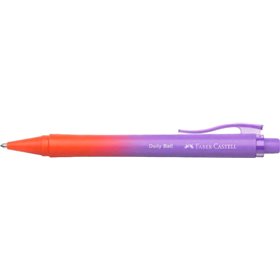 Caneta Esferográfica Retrátil Faber-Castell Daily Ball Flow Edition Punchy Melon XB - Design Atraente - Tinta Azul Indelével - G