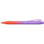 Caneta Esferográfica Retrátil Faber-Castell Daily Ball Flow Edition Punchy Melon XB - Design Atraente - Tinta Azul Indelével - G