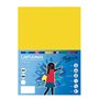 Pacote com 50 folhas de cartão Fabrisa, 180 g/m² - Tamanho A4 - Amarelo Brilhante