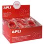 Fita adesiva Apli Extra Clear 19mm x 33m - Impermeável e resistente às intempéries - Fácil de rasgar à mão - Transparente