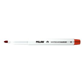 Marcadores para quadro branco Milan com ponta redonda - Ponta de 3,7 mm - Tinta à base de álcool - Apagável a seco - Vermelho