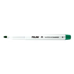 Marcadores para quadro branco Milan com ponta redonda - Ponta de 3,7 mm - Tinta à base de álcool - Apagável a seco - Verde