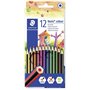 Staedtler Noris Colour 185 - Pacote com 12 Lápis de Cor Hexagonais - Feitos de Wopex - Muito Duráveis - Madeira de Fontes Susten