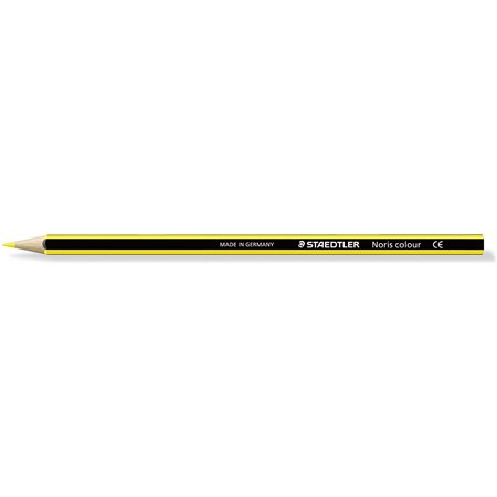 Lápis de cor hexagonal Staedtler Noris Colour 185 - Resistente à quebra - Material Wopex - Amarelo claro